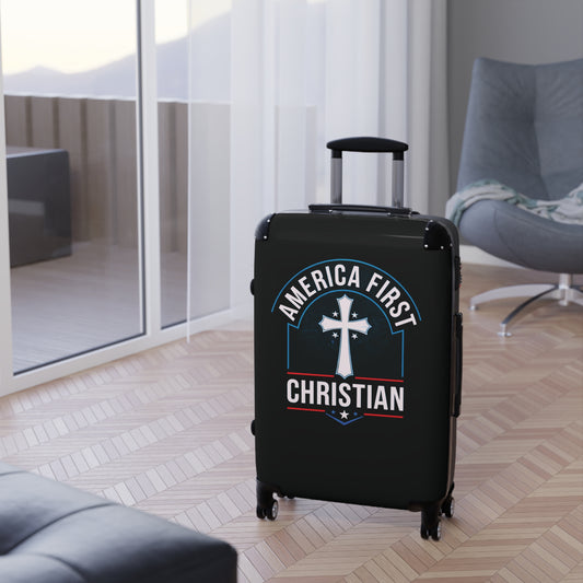 "America First - Christian" #02 Suitcases (Pitch Black)