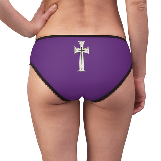 "First Darkness Then Comes Light" #02, Women's Briefs (Vesper Violet)