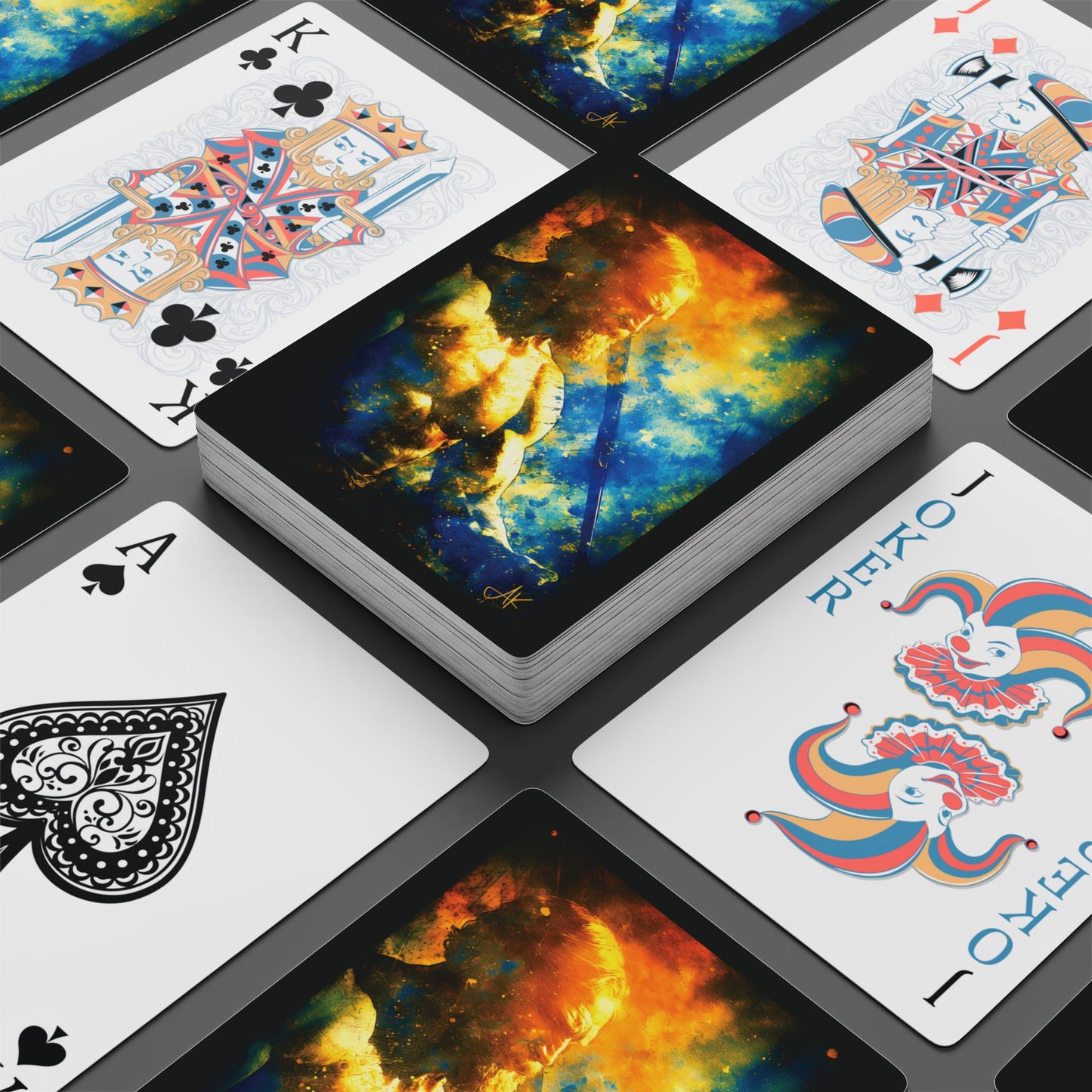 "King Godred Crovan - The Man", Fine Art Playing Cards (Void Black)