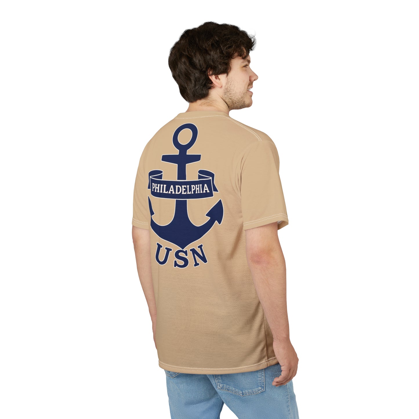 "USN Anchor", Unisex T-shirt (Sailor's Rope)