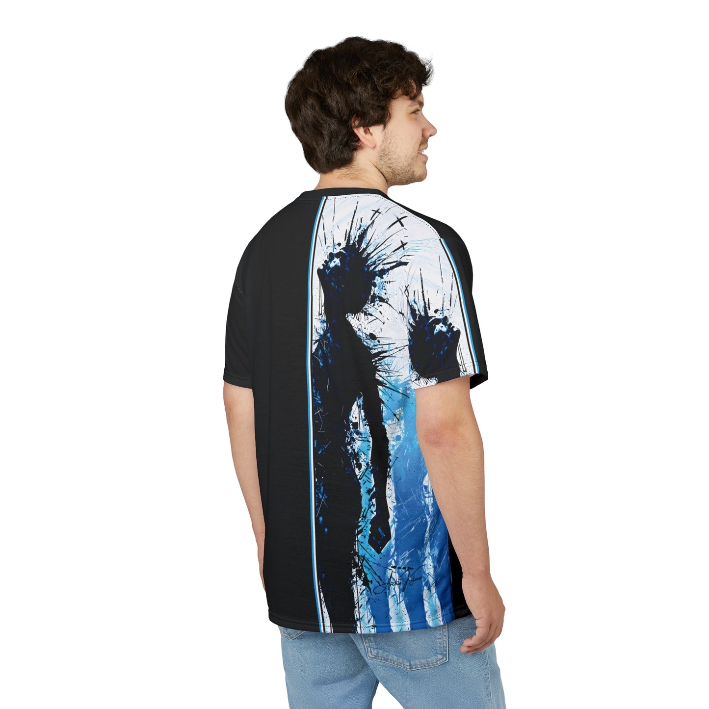 "Reborn in Light", Unisex Cut & Sew Tee