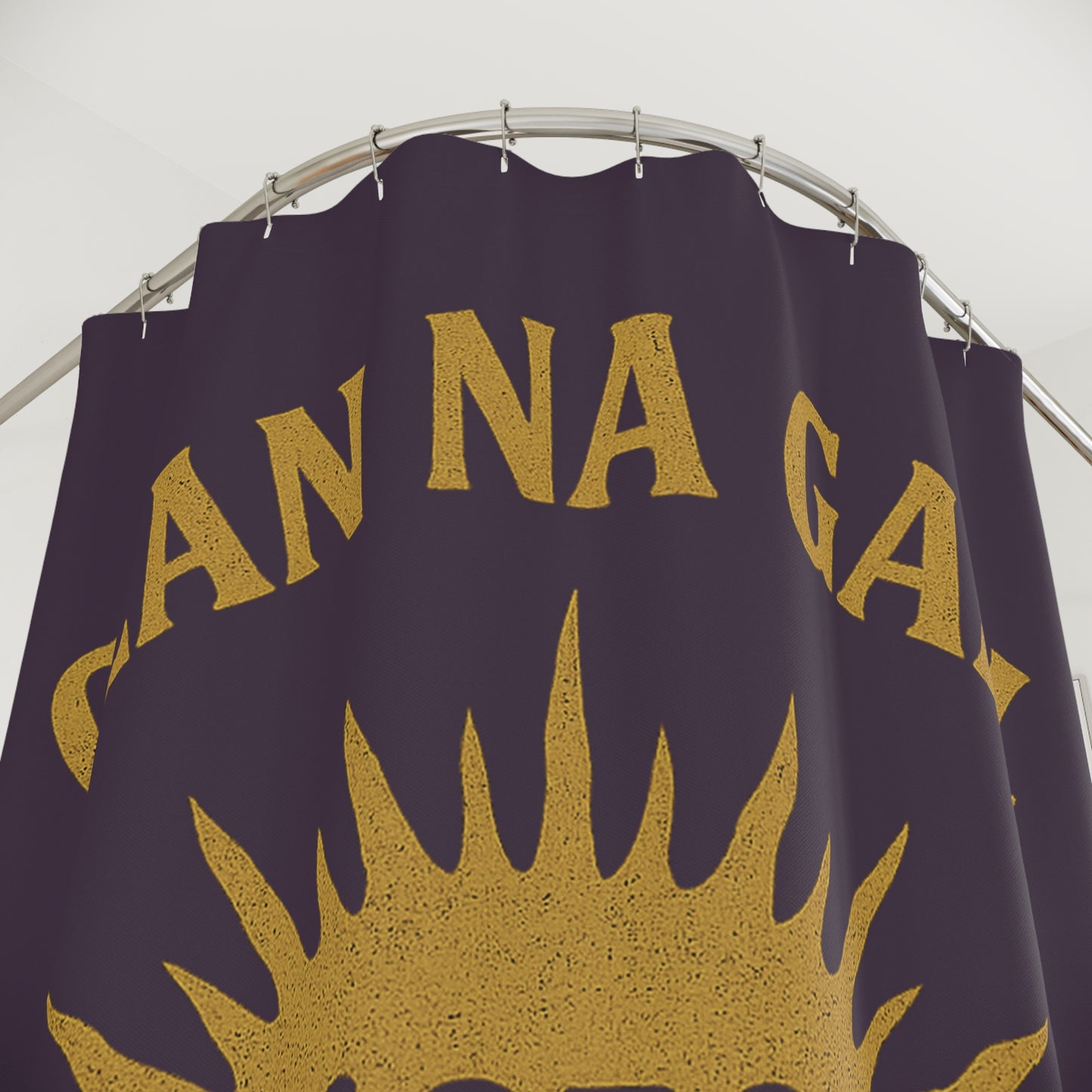 "Clan na Gael - Irish American", Shower Curtains (Purple Verbena)