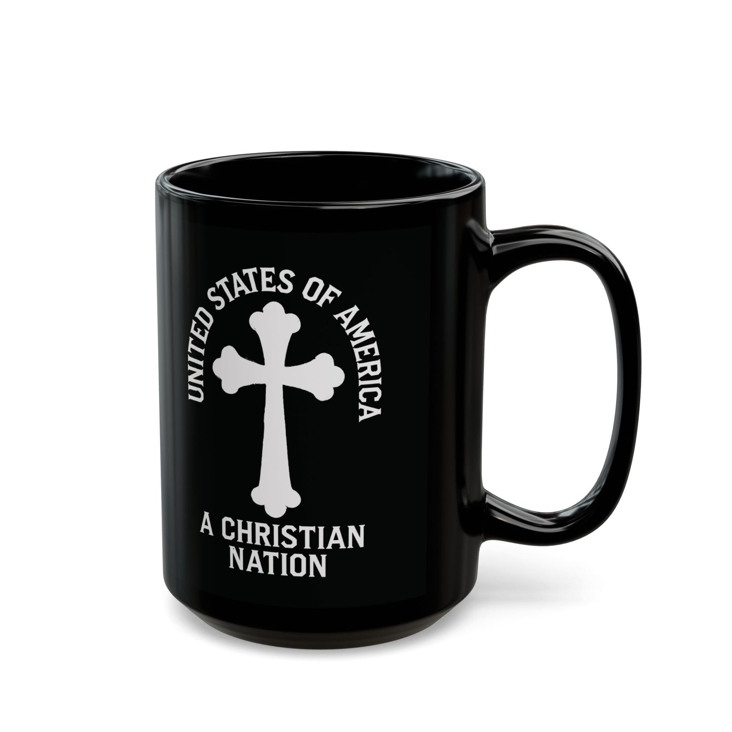"USA - A Christian Nation" #04, Black Mug (11oz & 15oz)
