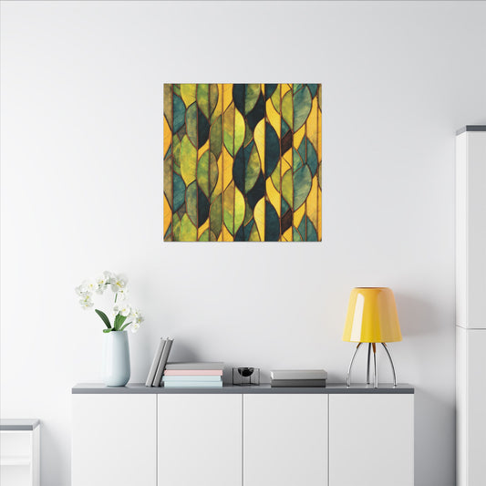 "Inner Grove", Classic Stretched Matte Canvas Pattern Art Print