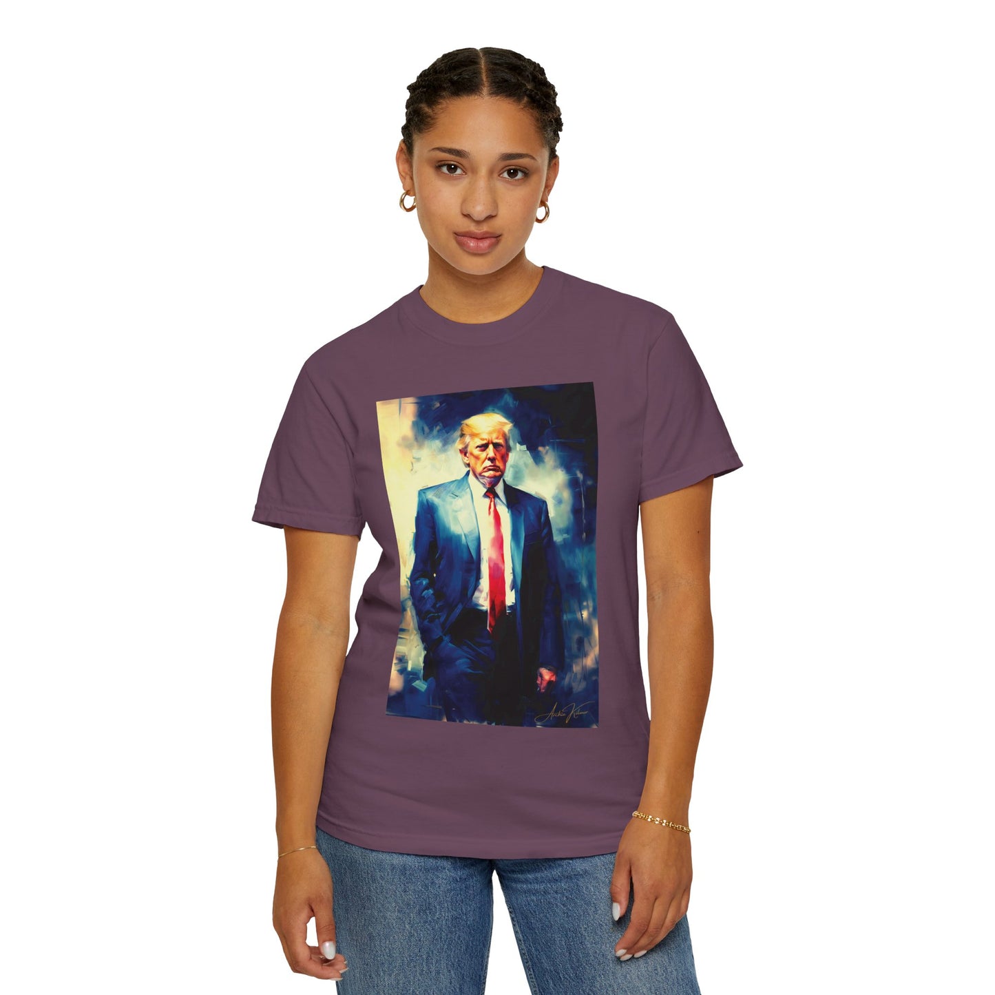 "Trump Portrait No. 6", Unisex T-shirt (Dark Colors)