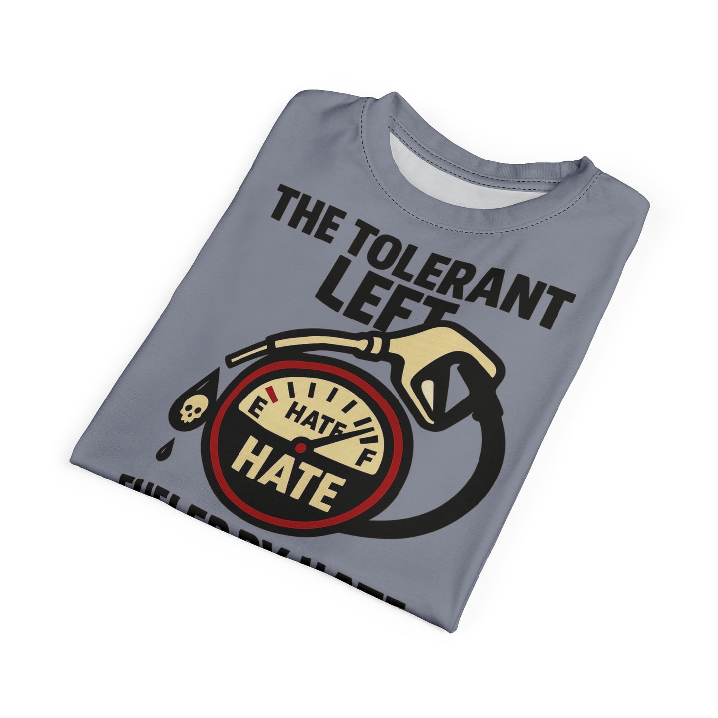 "The Tolerant Left", Unisex T-shirt (Concrete Grey)