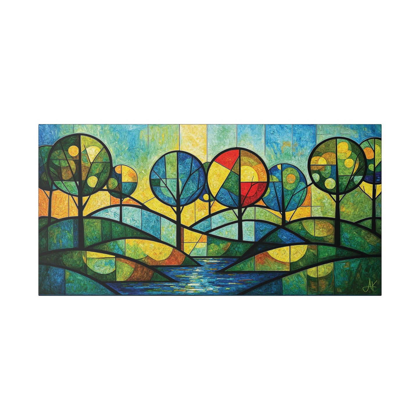 "Today I Bloom", Stretched Classic Canvas Fine Art Print