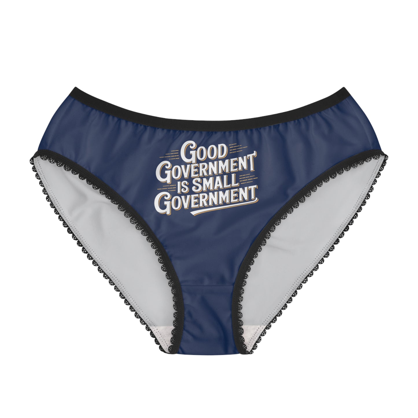 "Good Government is Small Government", Women's Briefs (Old Glory Blue)
