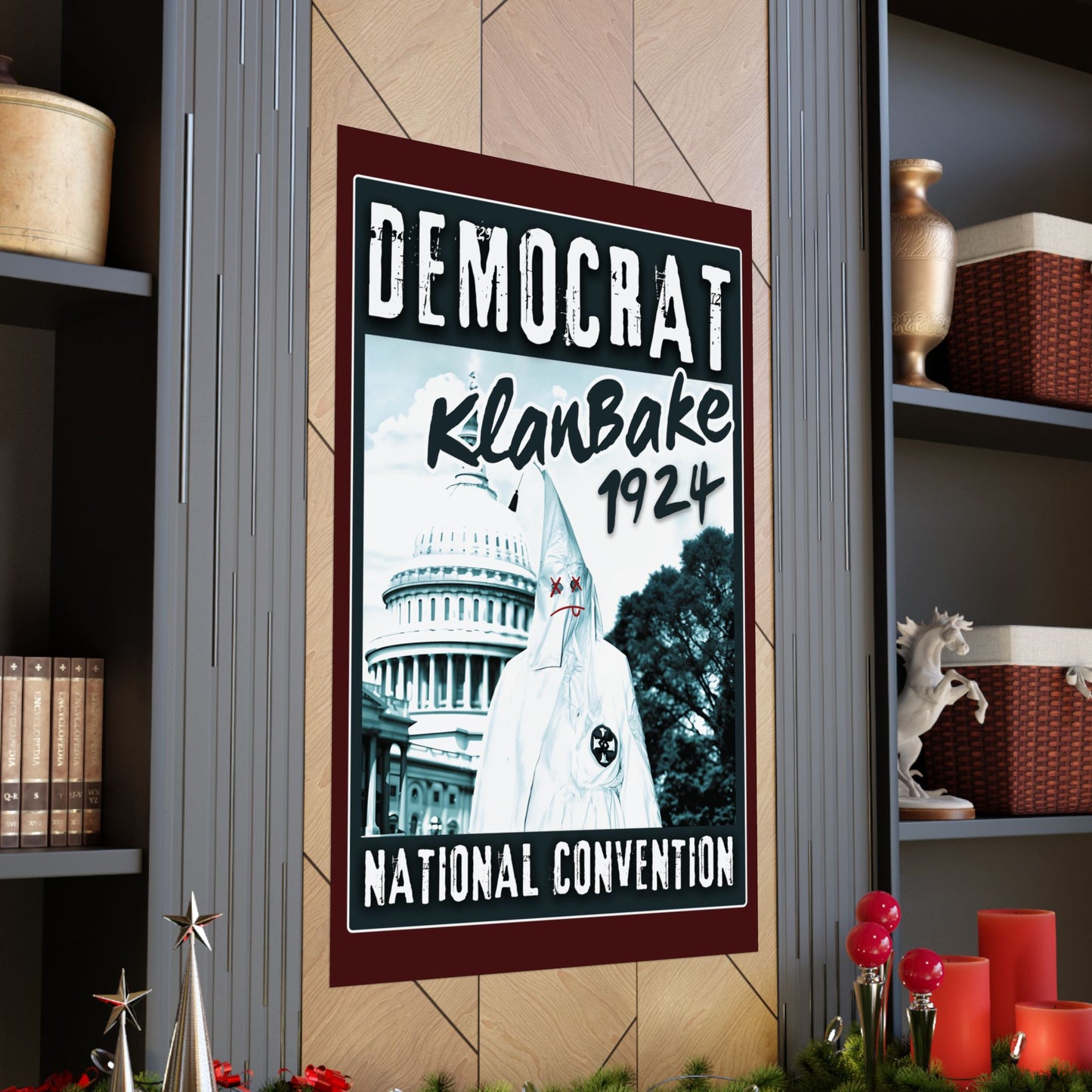 "Democrat KlanBake 1924", Matte Poster (Nine Tails Red)