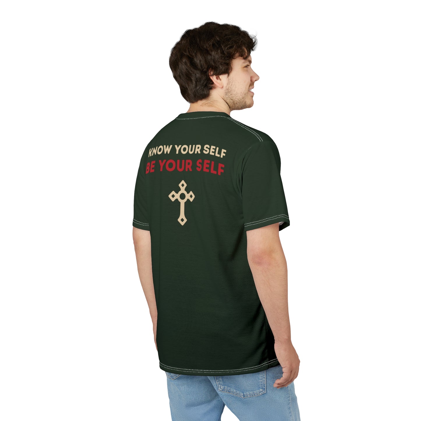 "Know Your Self", Unisex T-shirt (Brieve Green)