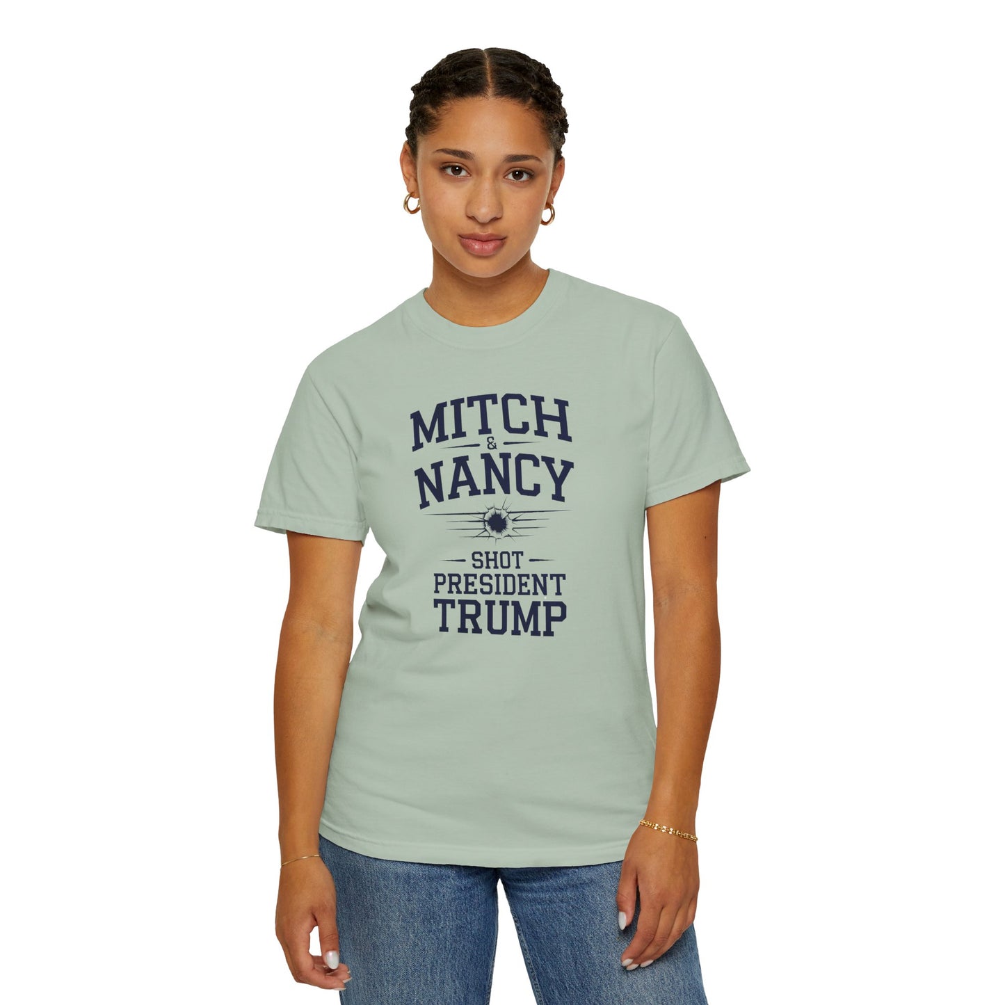 "Mitch & Nancy Shot President Trump", Unisex T-shirt