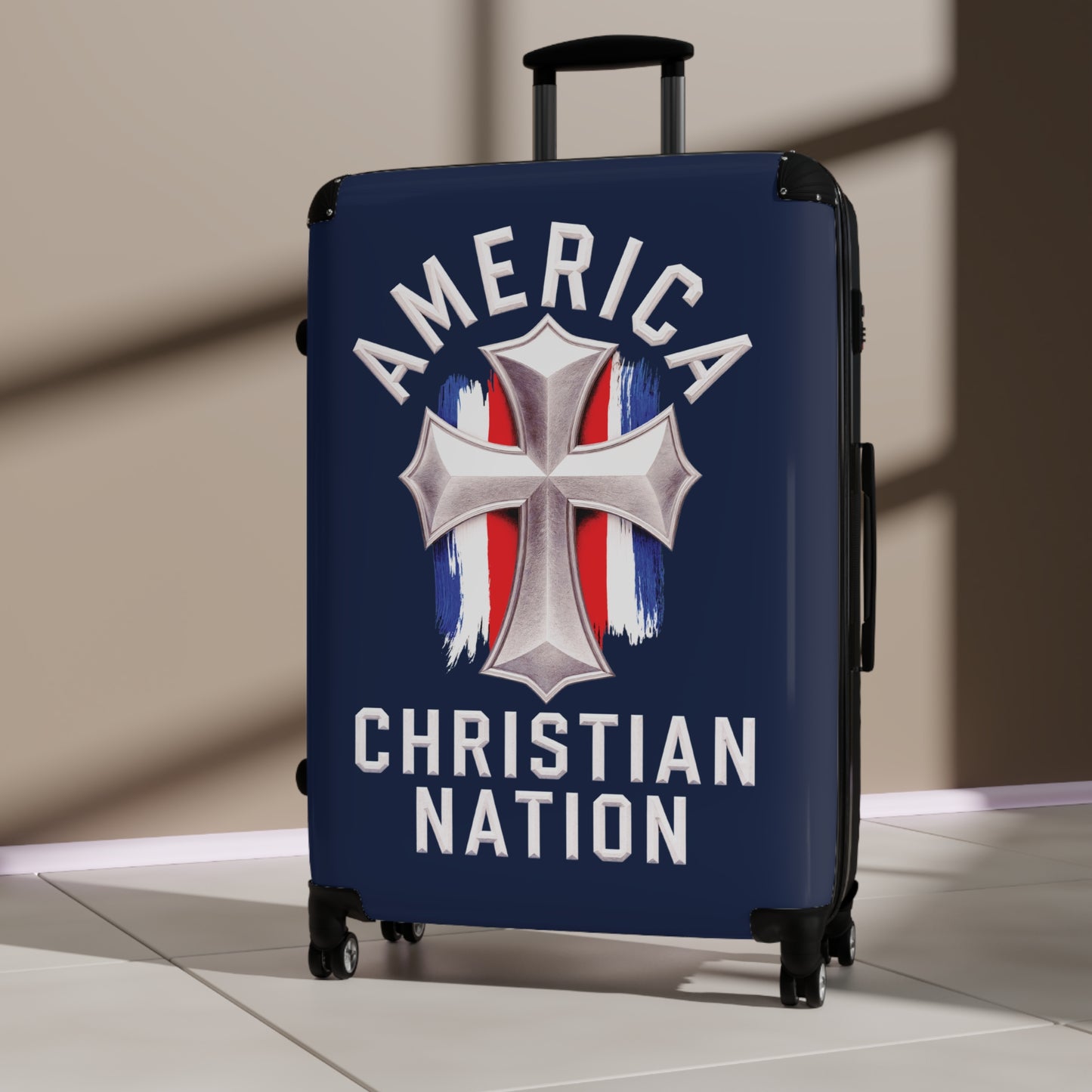 "America - Christian Nation" #01, Suitcases (Dark Blue)