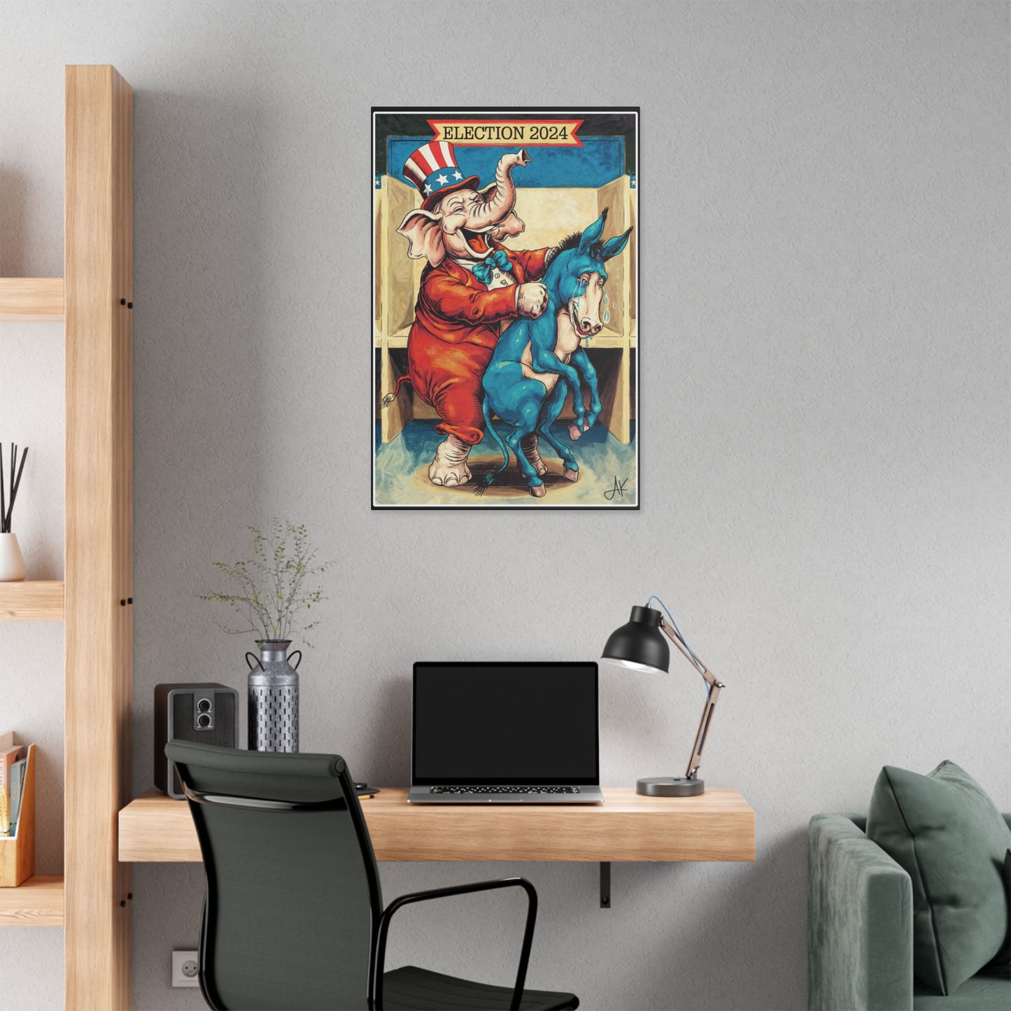 "MAGA Spanked the Donkeys 2024", Stretched Classic Canvas Print