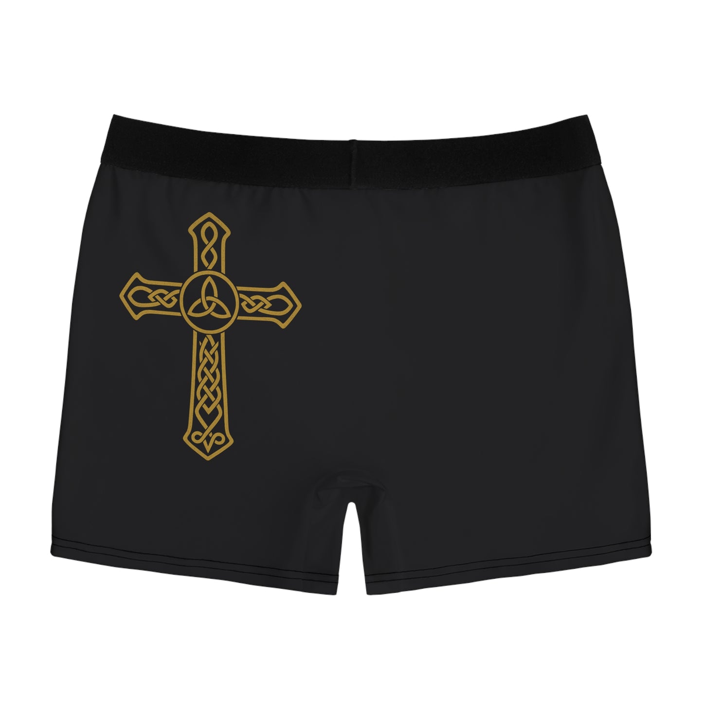 "Clan na Gael - Irish American", Men's Boxer Briefs (Raven Black)