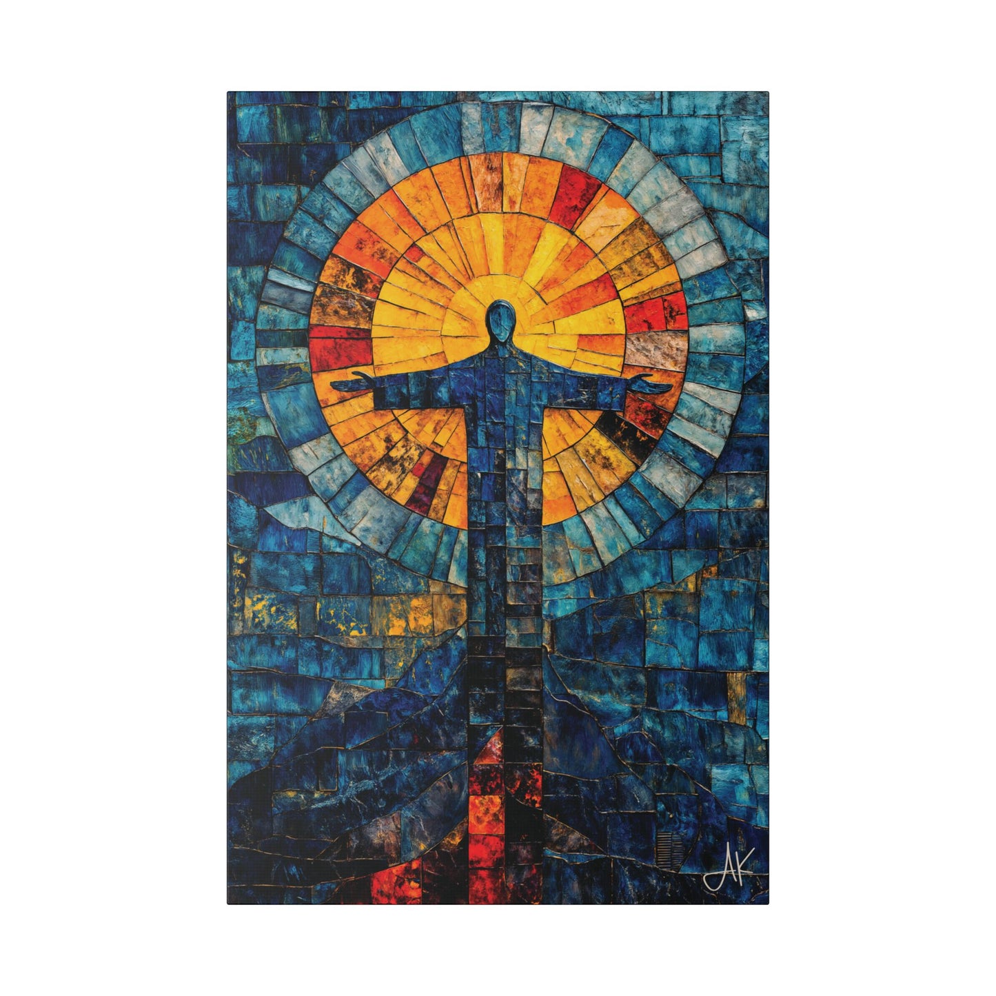 "Alpha and Omega - Revelation 22:13", Stretched Classic Canvas Fine Art Print