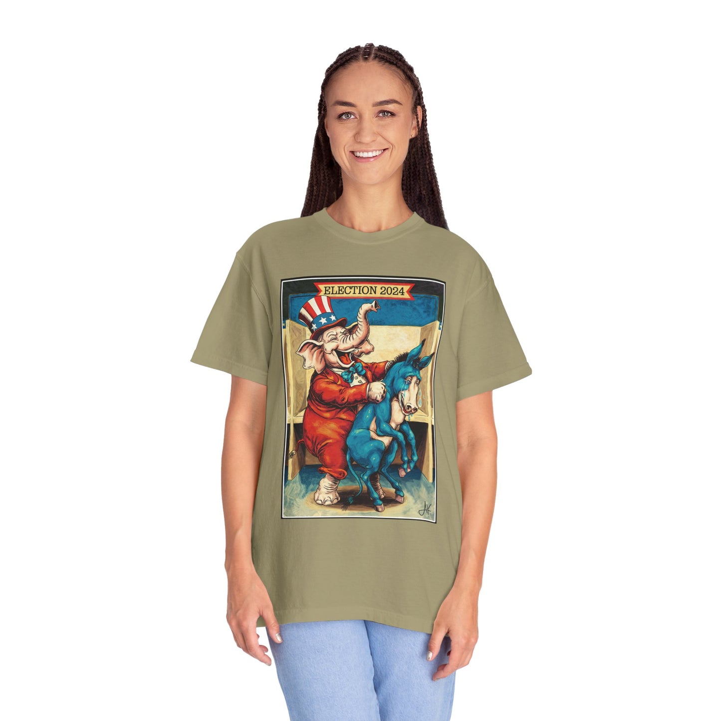 "MAGA Spanked the Donkeys 2024", Unisex T-shirt (Light Colors)