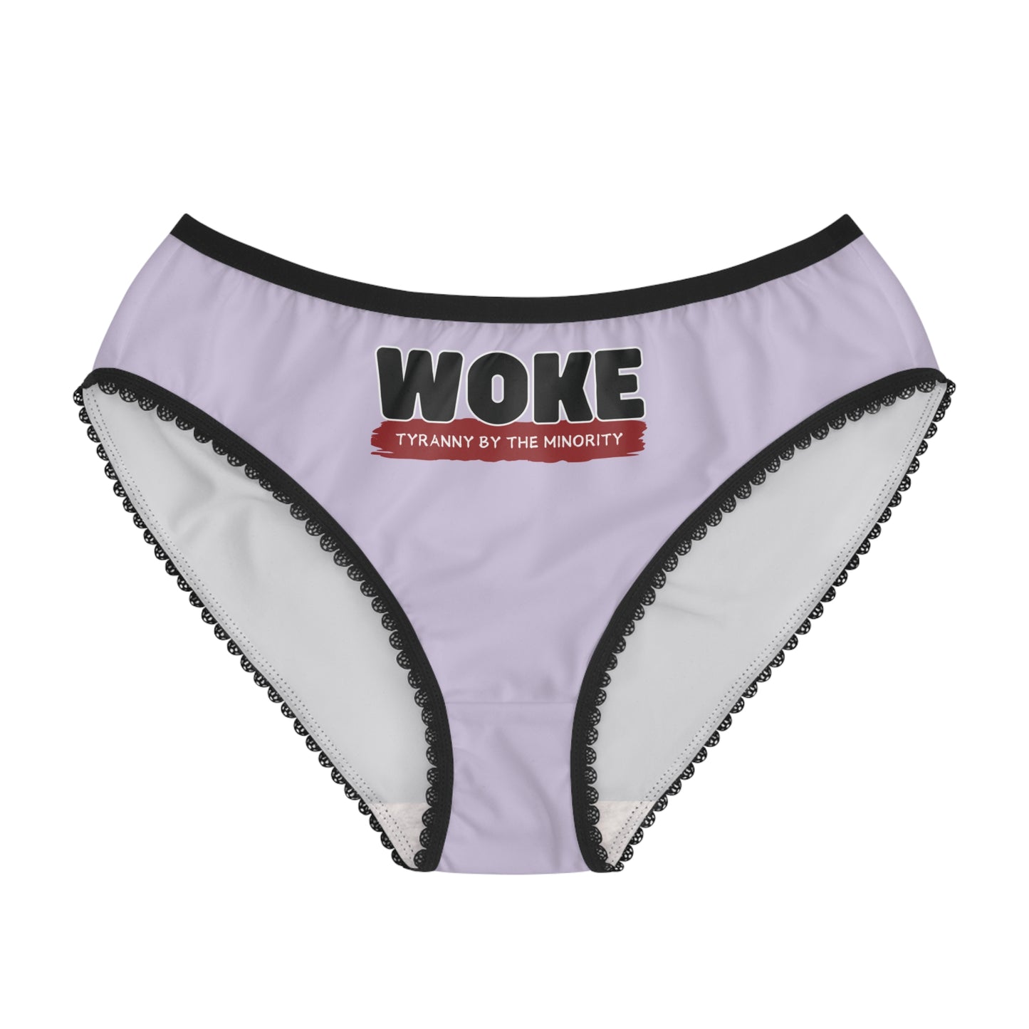 "Woke - Tyranny by the Minority", Women's Briefs (Zesty Lilac)