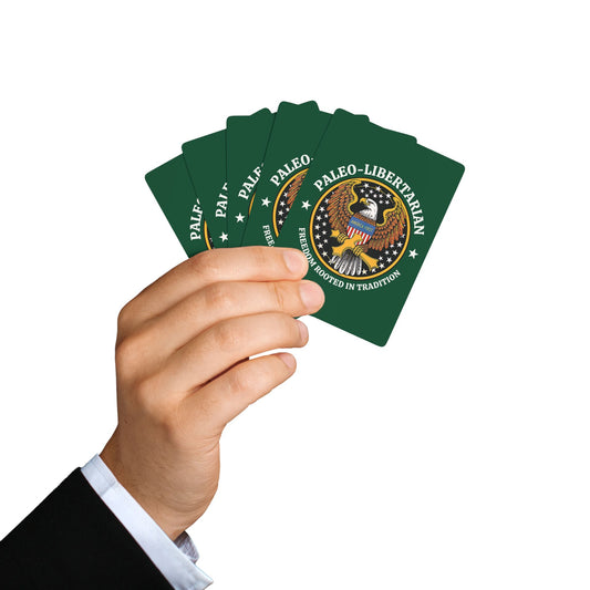 "Paleo-Libertarian" #01, Political Playing Cards (Evergreen)