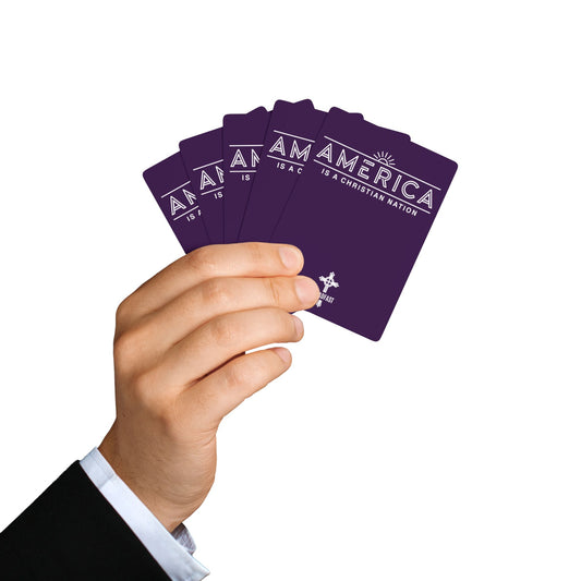 "America is a Christian Nation", Christian Playing Cards (Imperial Plum)