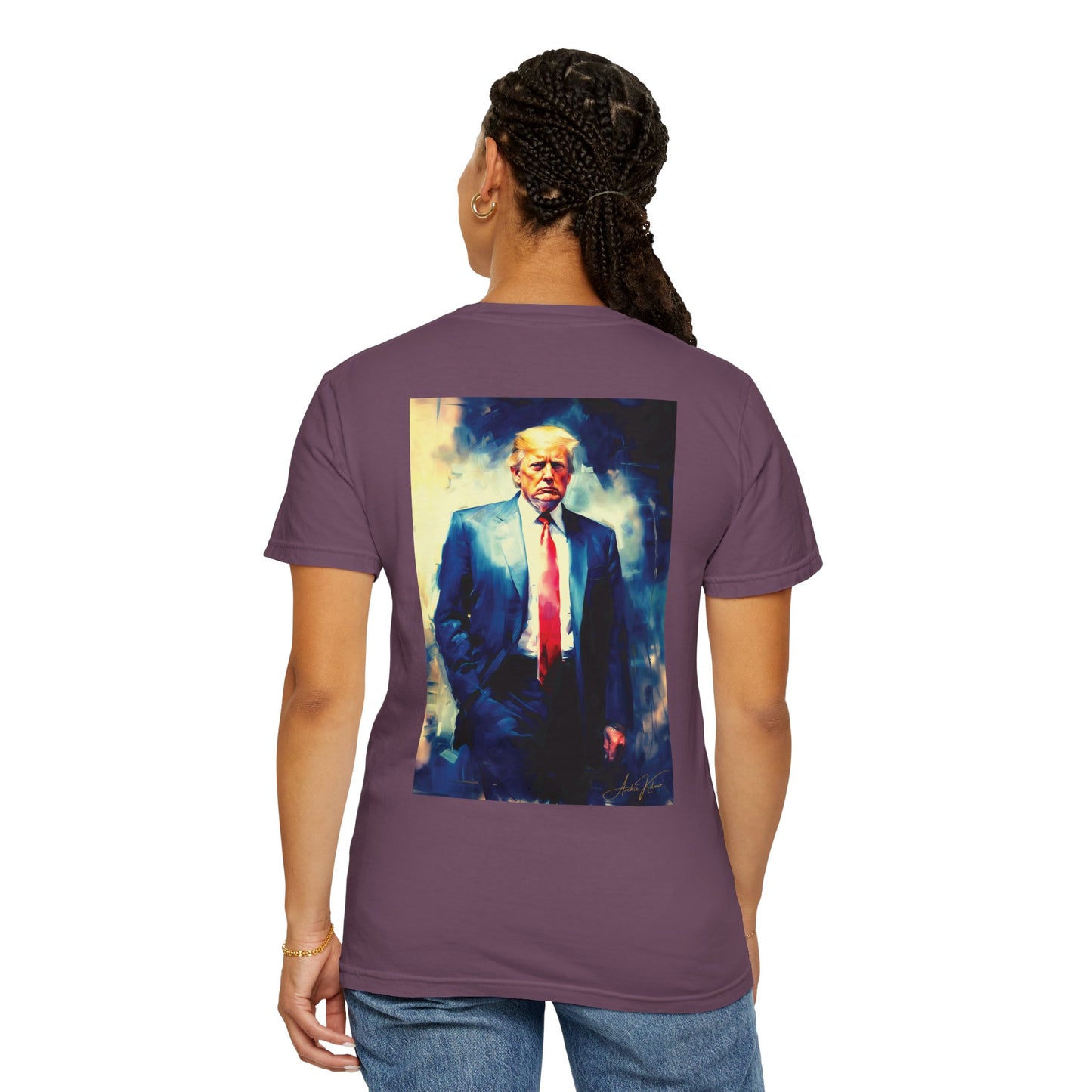"Trump Portrait No. 6", Unisex T-shirt (Dark Colors)