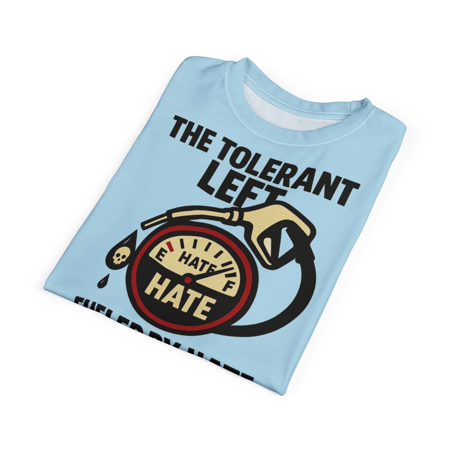 "The Tolerant Left", Unisex T-shirt (Pale Sky)