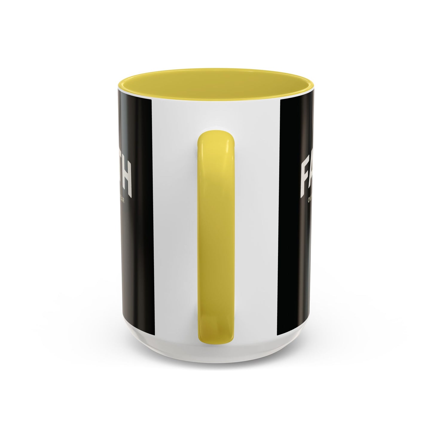 "Faith Overcomes Fear", Colorful Mugs (11oz, 15oz)