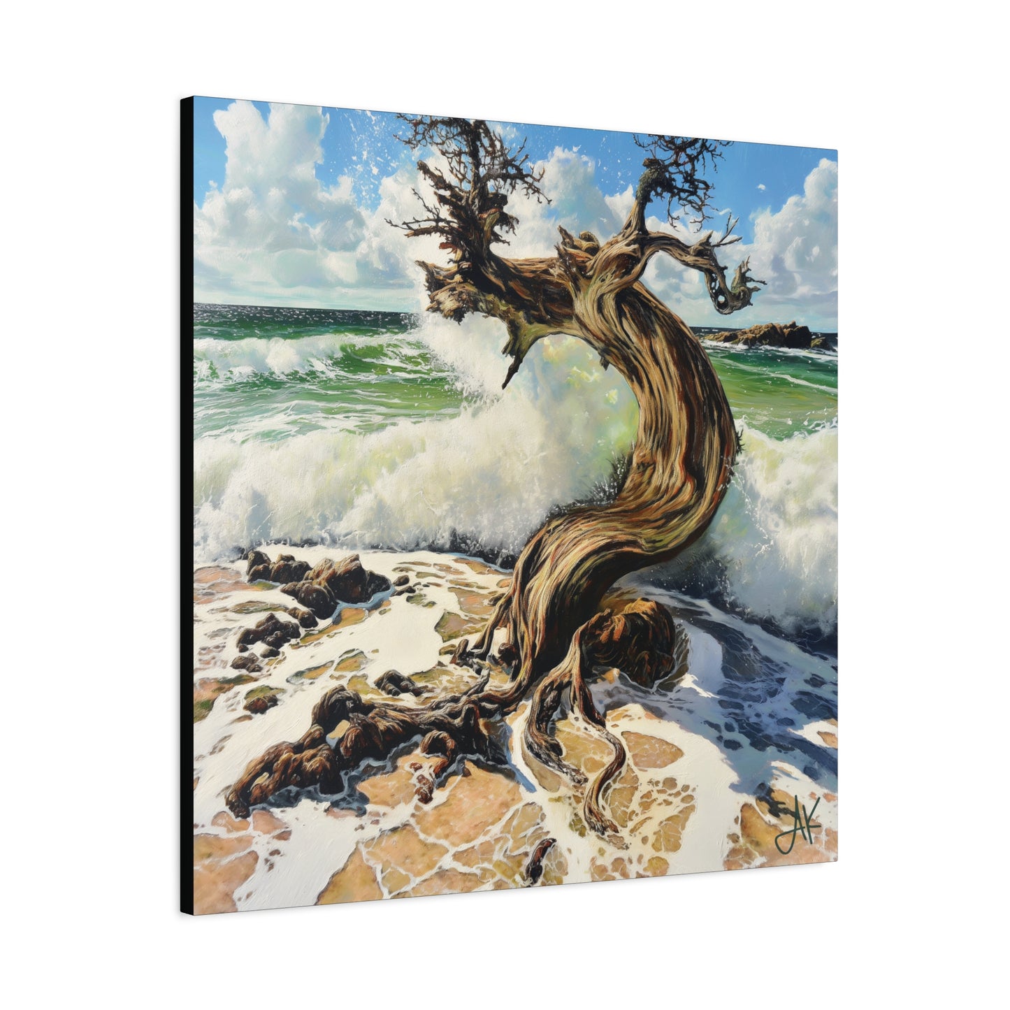 "Stormroot Bearing the Ninth Wave", Fine Art Matte Canvas, Stretched, 1.25"