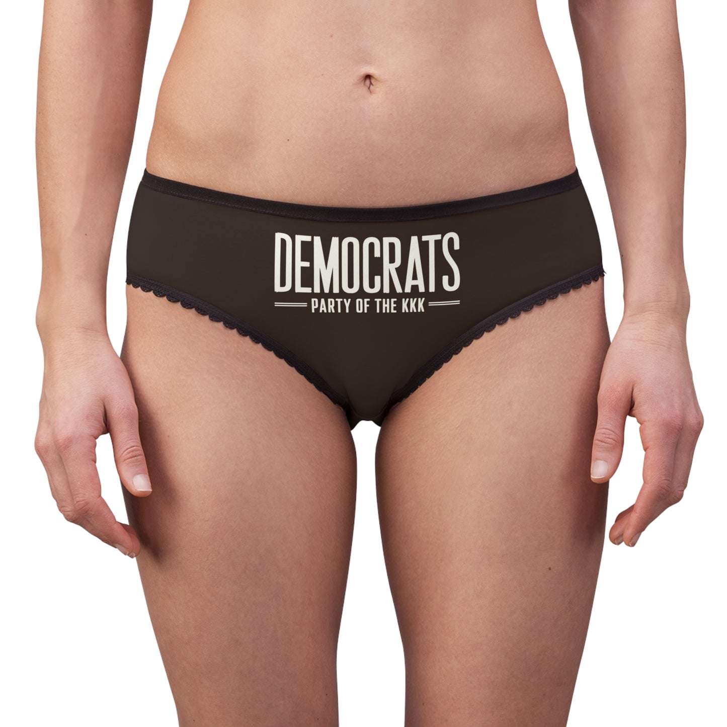 "Democrats - Party of the KKK", Women's Briefs (Rich Soil Brown)