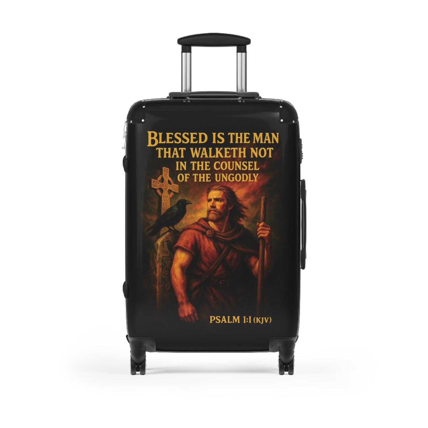 "Psalm 1:1 (KJV), Suitcases (Void Black)