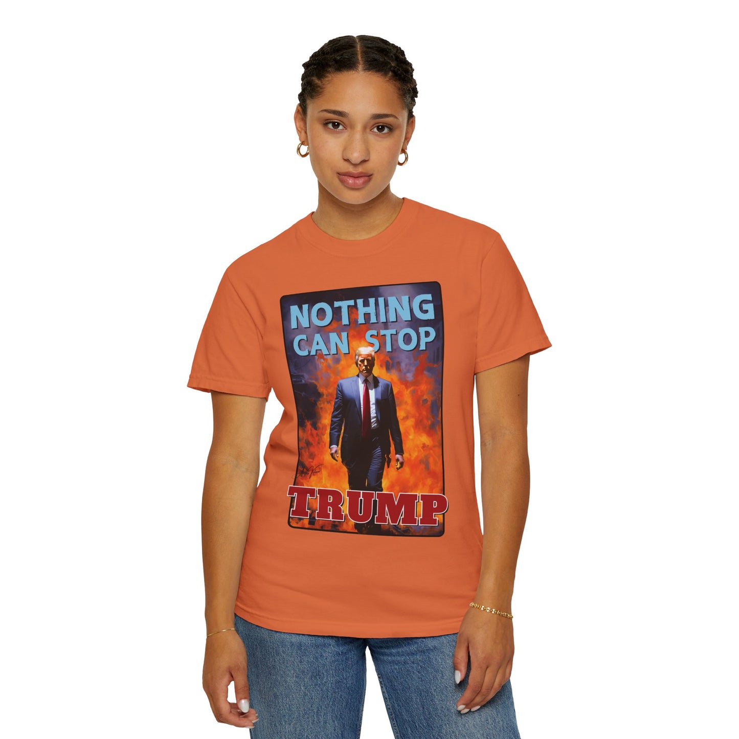 "Nothing Can Stop Trump", Unisex T-shirt (Dark Colors)