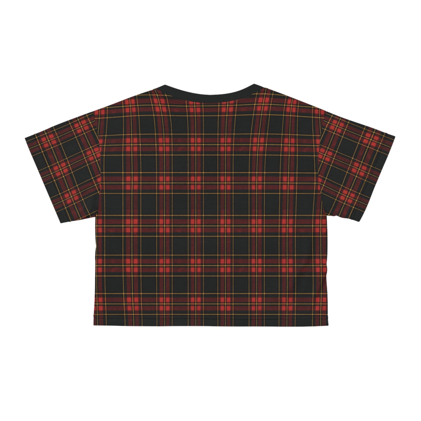 "Kilmor Gallóglach Tartan", Crop Tee (Gallóglach Black Collar)