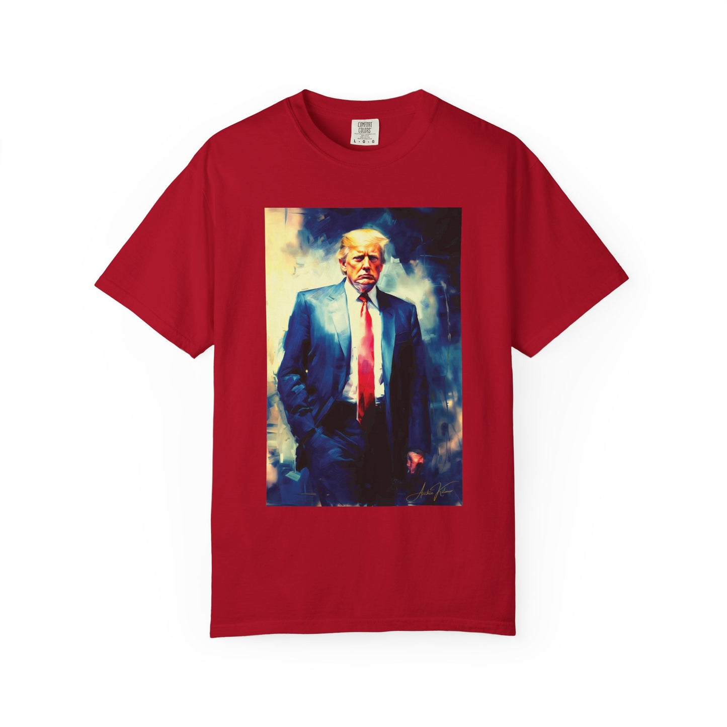 "Trump Portrait No. 6", Unisex T-shirt (Dark Colors)