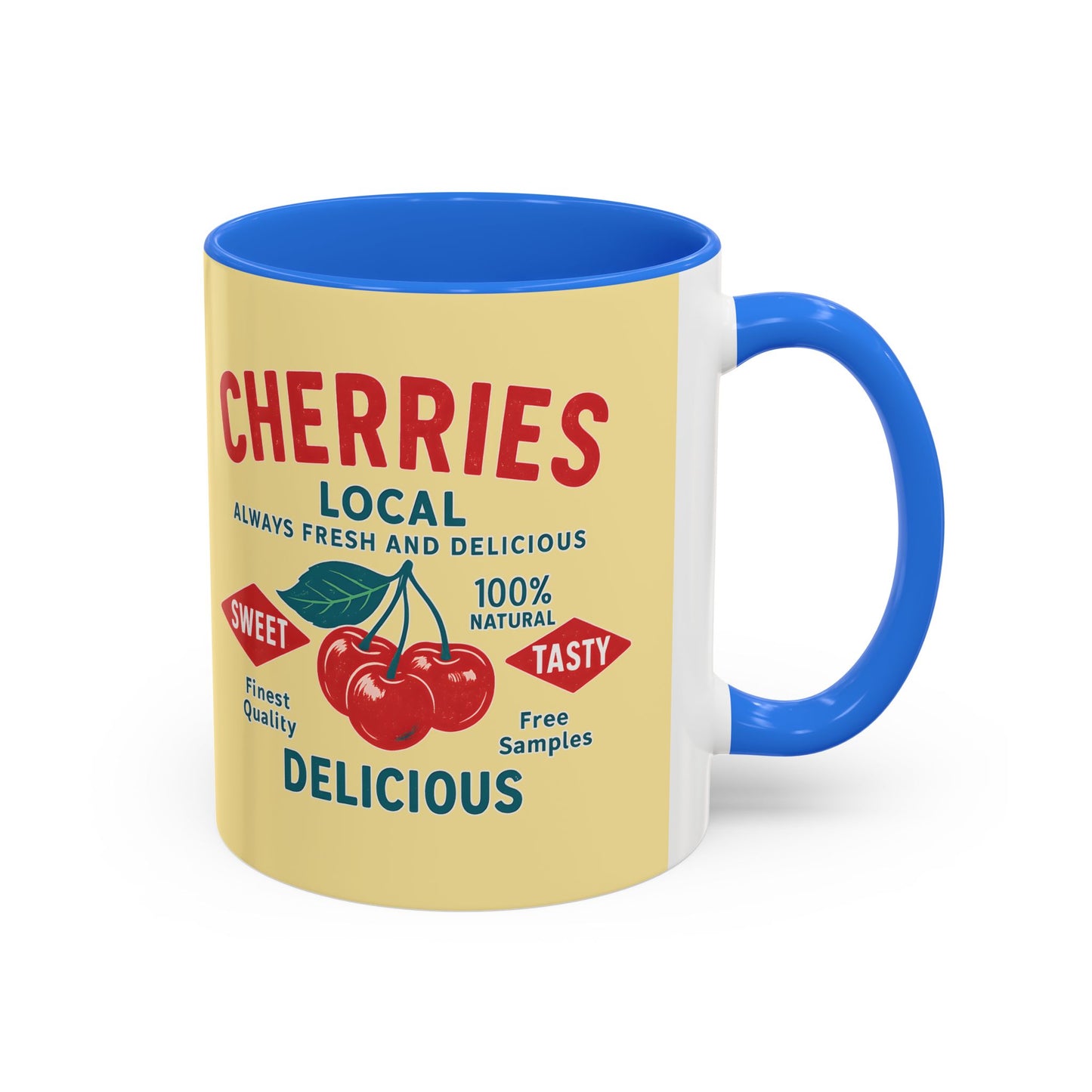 "Delicious Cherries", Colorful Mugs (11oz, 15oz) (Sanctum Veil)