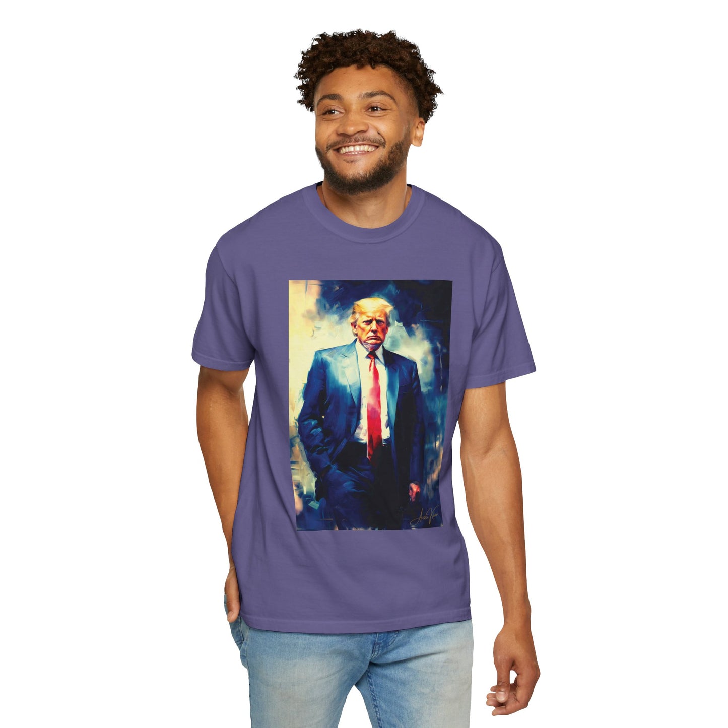 "Trump Portrait No. 6", Unisex T-shirt (Dark Colors)