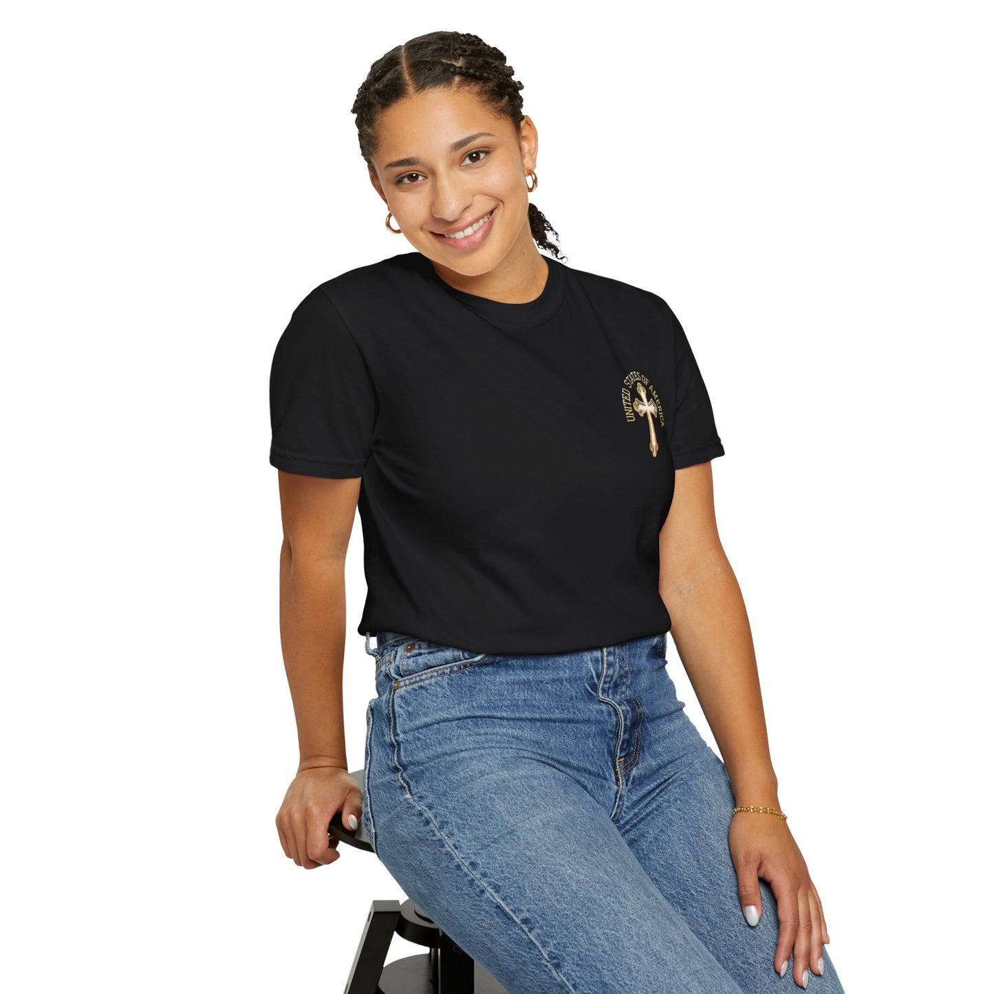 "USA Gold Cross", Unisex T-shirt