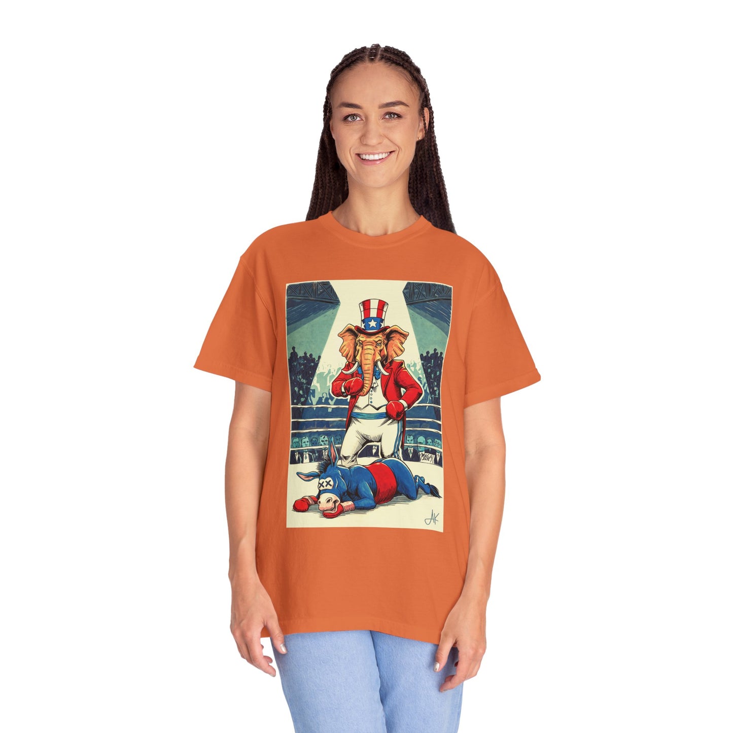"Brutal Woke Knockout 2024", Unisex T-shirt (Dark Colors)