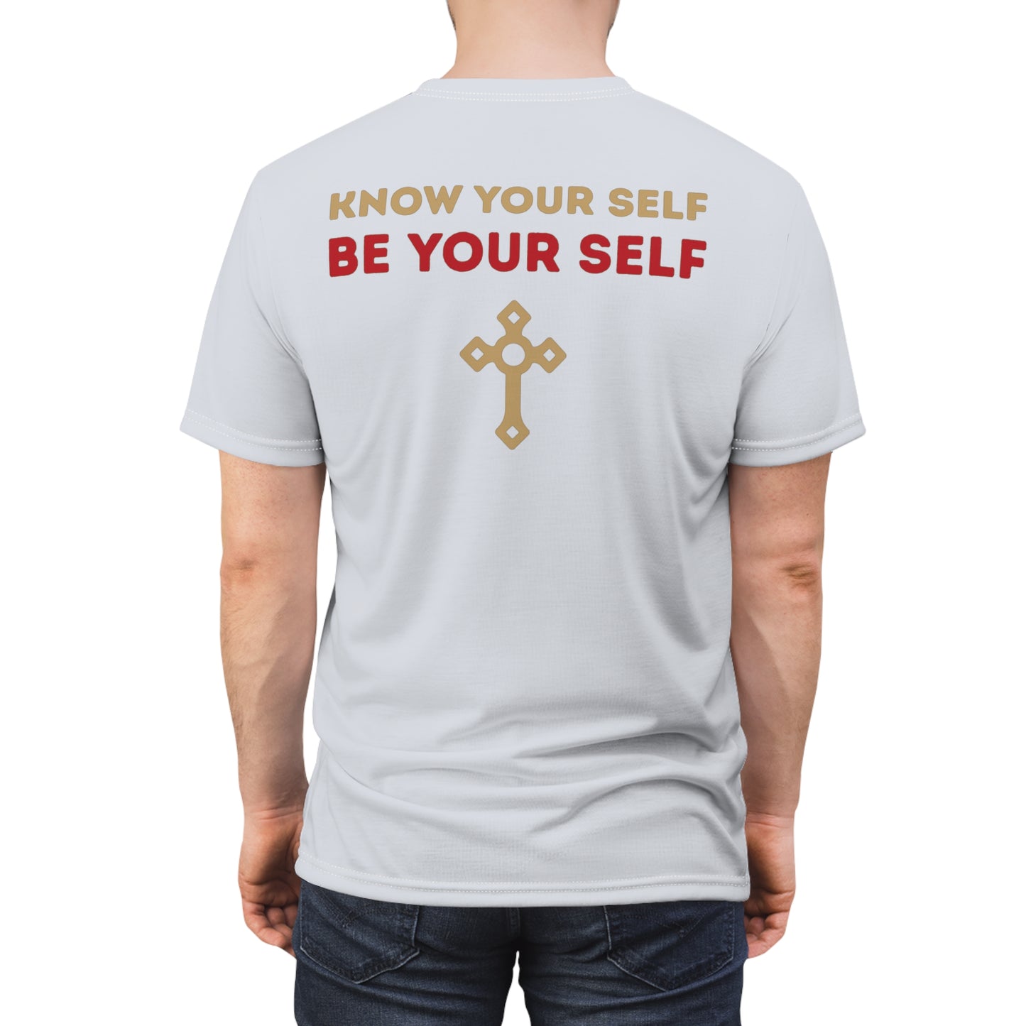 "Know Your Self", Unisex T-shirt (Inked Silk Grey)