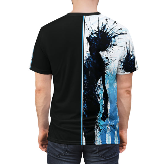 "Reborn in Light", Unisex Cut & Sew Tee