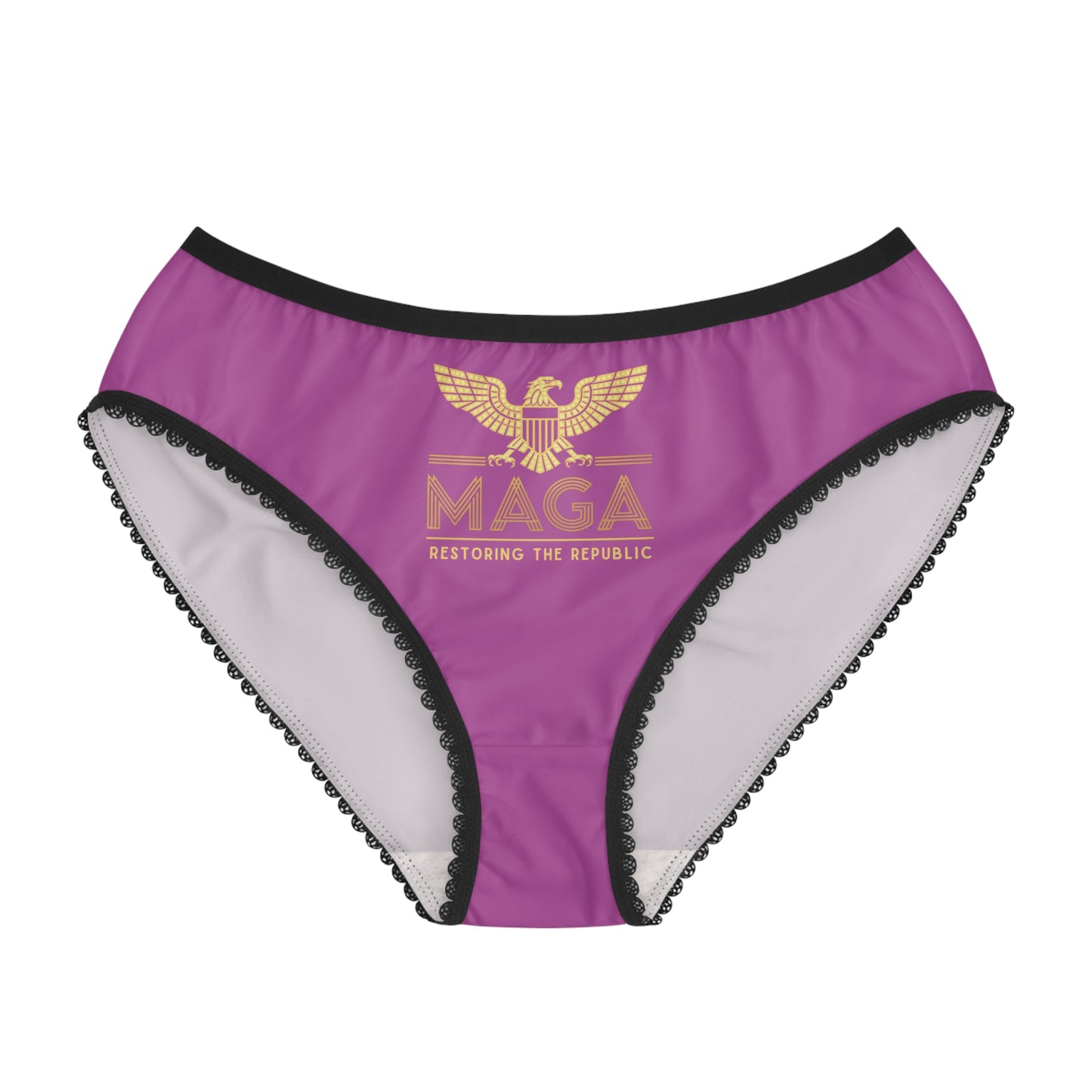 "MAGA - Restoring the Republic", Women's Briefs (Fuchsia)