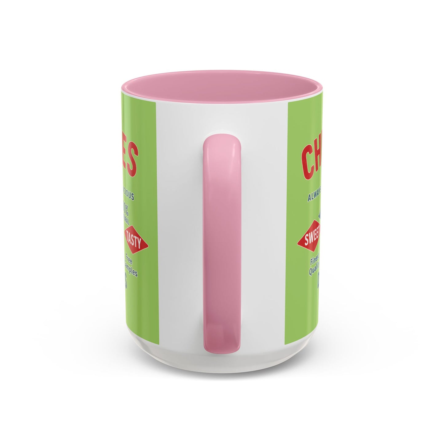 "Delicious Cherries", Colorful Mugs (11oz, 15oz) (Orchard Lime)
