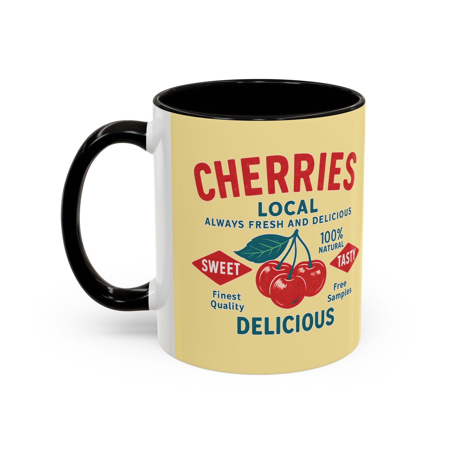 "Delicious Cherries", Colorful Mugs (11oz, 15oz) (Sanctum Veil)