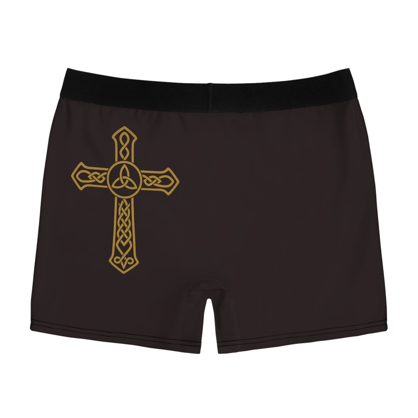 "Clan na Gael - Irish American", Men's Boxer Briefs (Seal Brown)