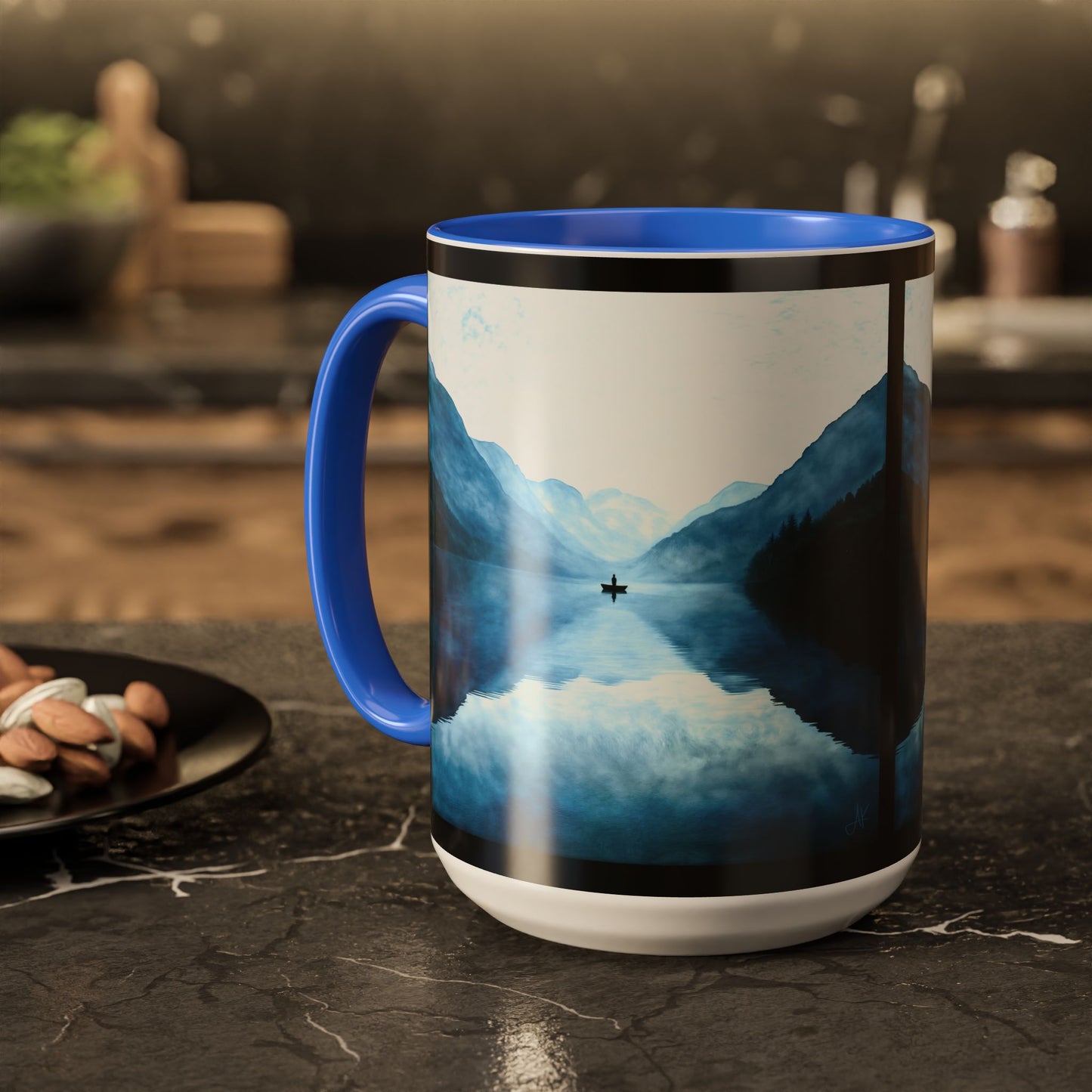 "Connected in Silence - Psalm 46:10", Colorful Mugs (11oz, 15oz)