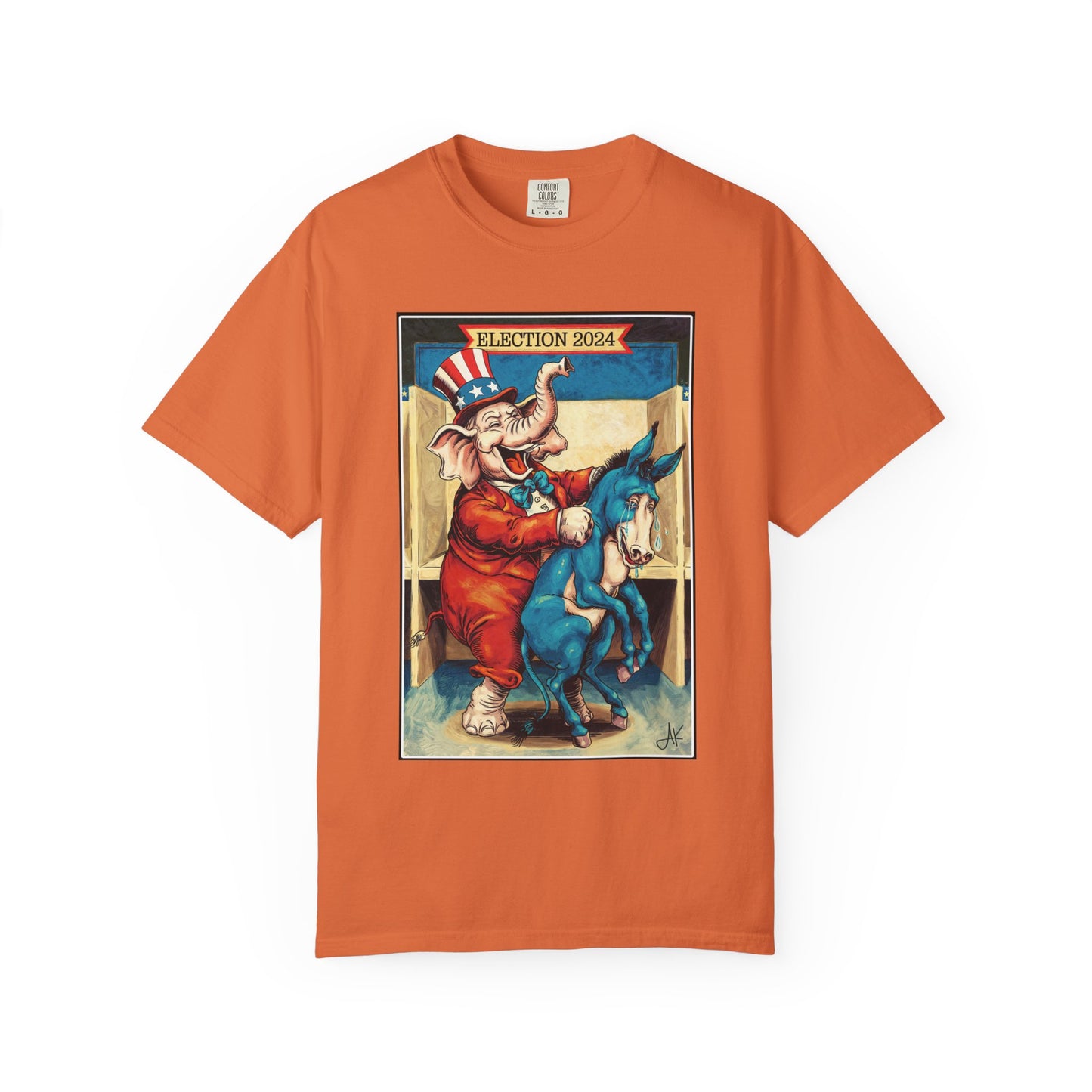 "MAGA Spanked the Donkeys 2024", Unisex T-shirt (Dark Colors)