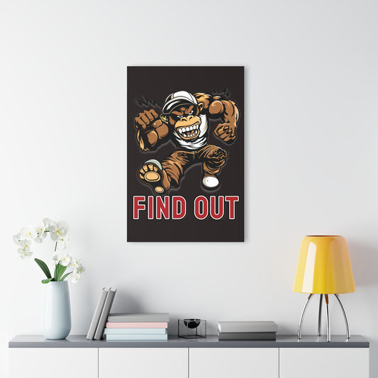 "Find Out", Acrylic Wall Prints (French Cleat Hanging) (Licorice Black)