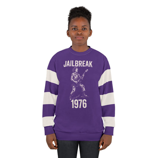 "Jailbreak 1976", Unisex Sweatshirt (Deep Purple)