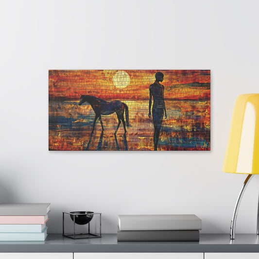 "Turas & Solas (Gaelic); Journey & Light (English)", Stretched Classic Canvas Fine Art Print