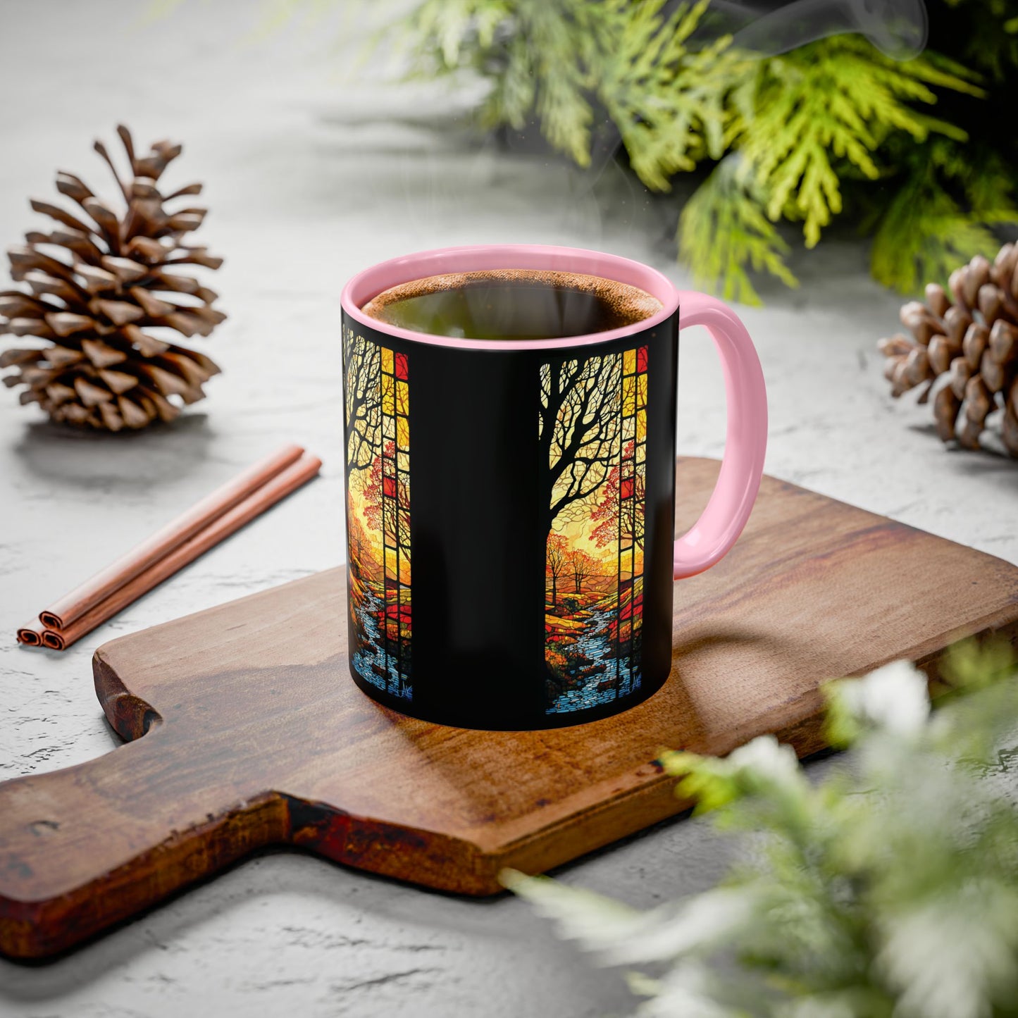 "Realization at 5", Colorful Mugs (11oz, 15oz)