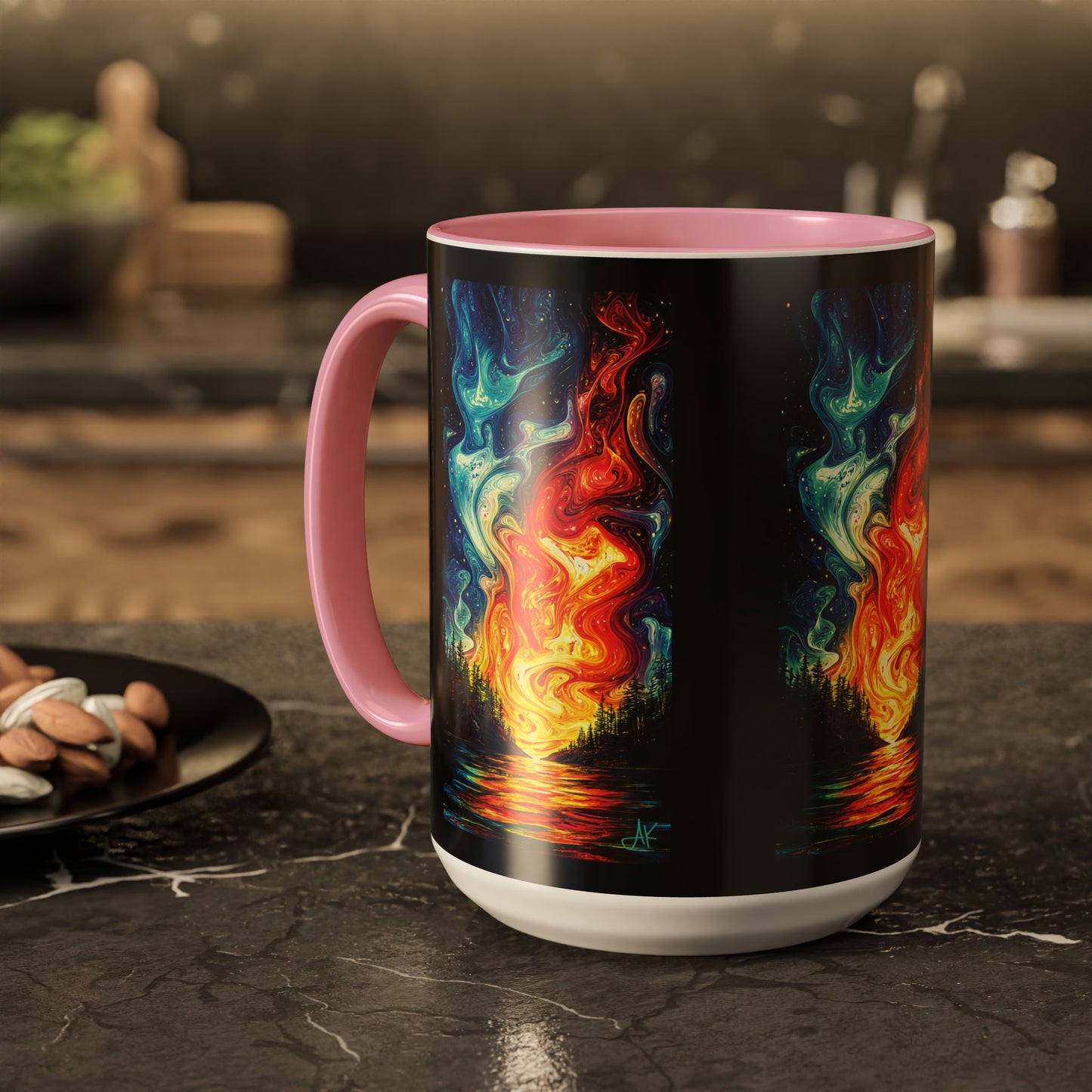 "Naomh Solus (Gaelic) - Sacred Light (English)", Colorful Mugs (11oz, 15oz)