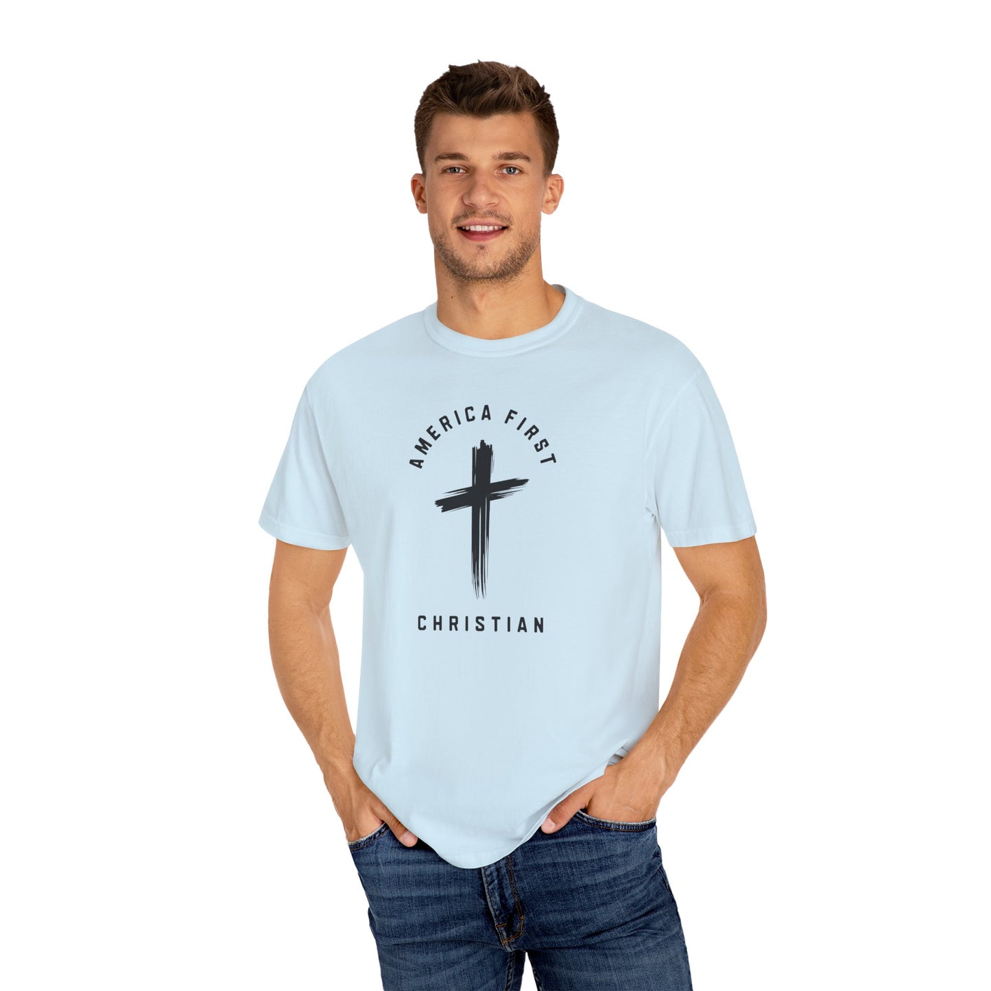 "America First Christian" #05, Unisex T-shirt (Light Colors)
